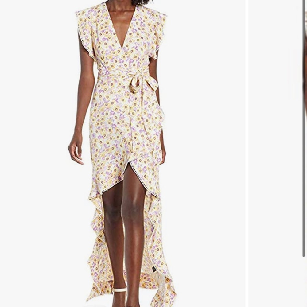 Andrea Ruffle AFRM Wrap Dress - Picture 2 of 3